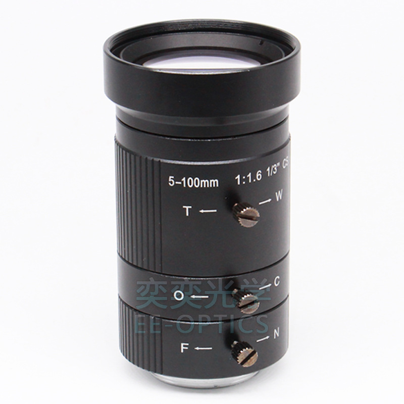 5-100MM 줌 렌즈 수동 조리개 CS 인터페이스 나이트 비전 산업용 망원 감시 카메라 렌즈