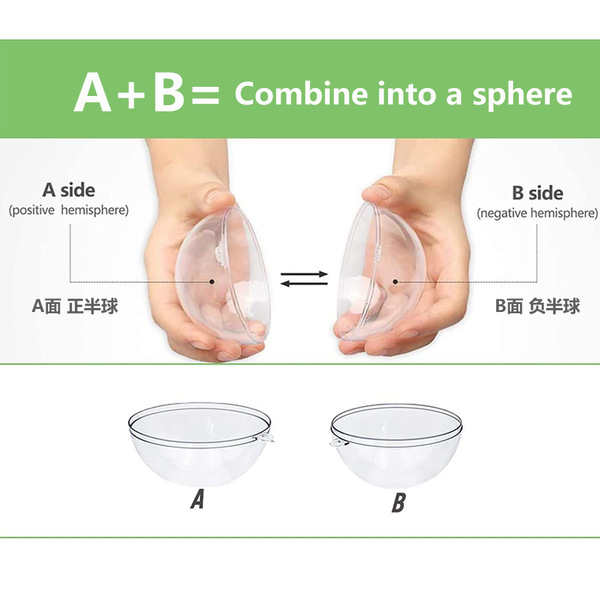 Cross-border boxed PS plastic transparent ball acrylic ball hollow…