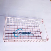 铁艺收纳筐金属家用挂篮网格照片墙装饰置物架杂物收纳筐铁丝网篮