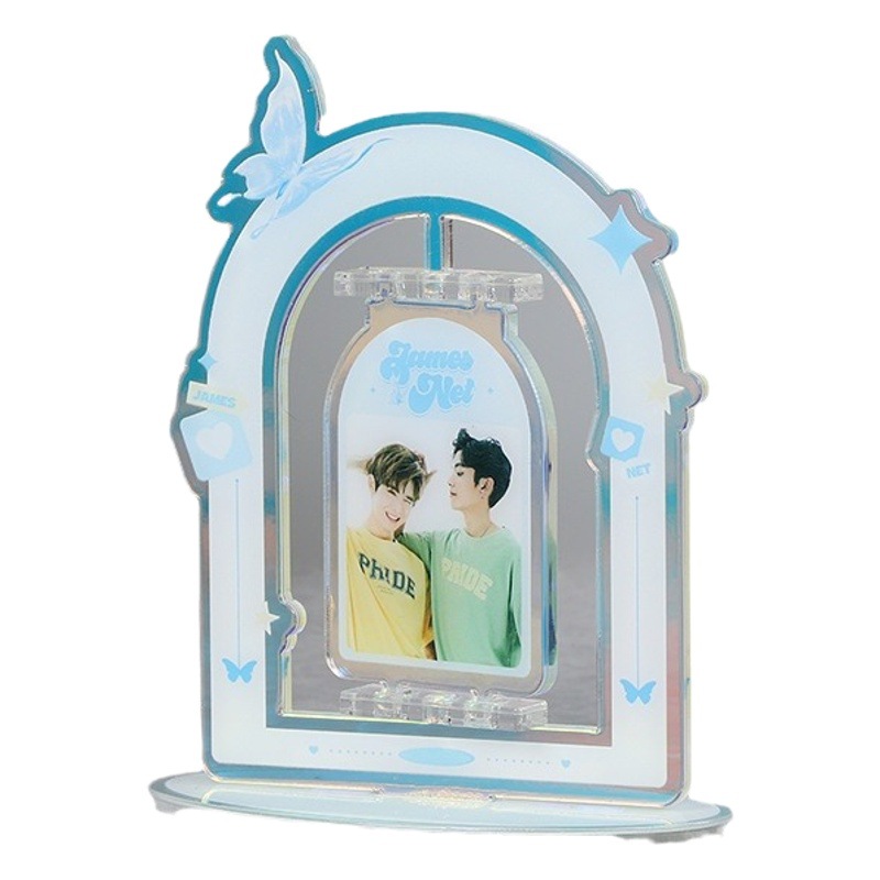 Special-shaped acrylic standing Brand double-sided color printing gift desktop decoration creative rotating photo standing brand peripheral wholesale