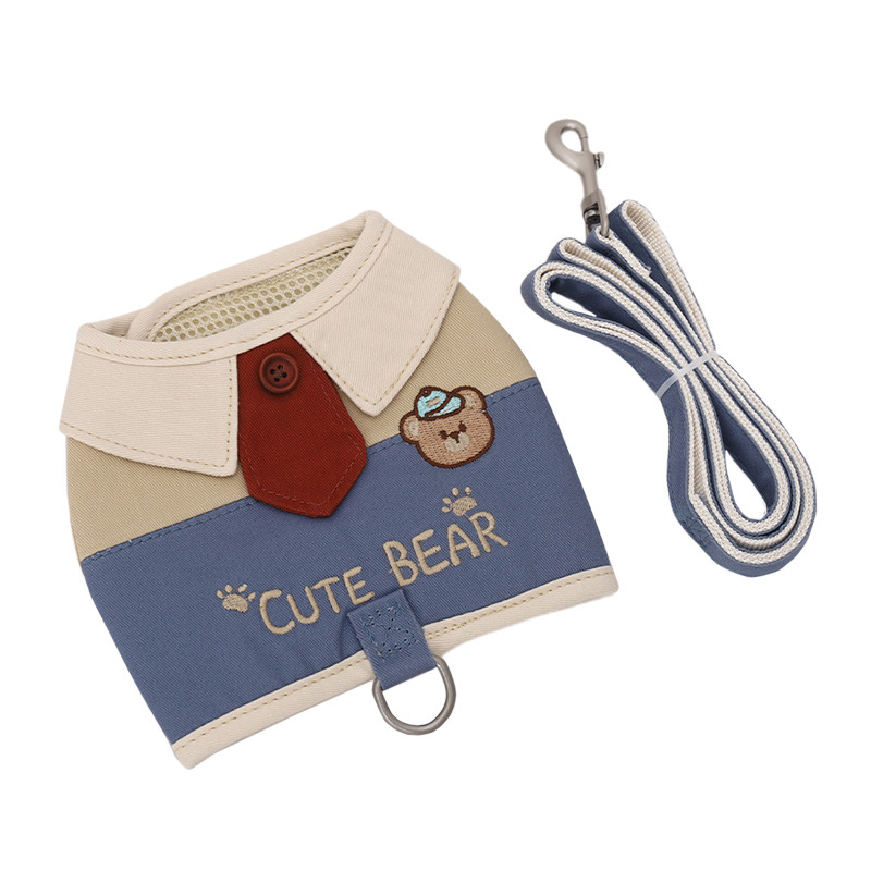 cuerda de tracción para gatos y perros, cinturón de pecho para mascotas, chaleco anti-desprendimiento especial para ropa, cuerda para caminar para perros, cuerda para caminar para gatos