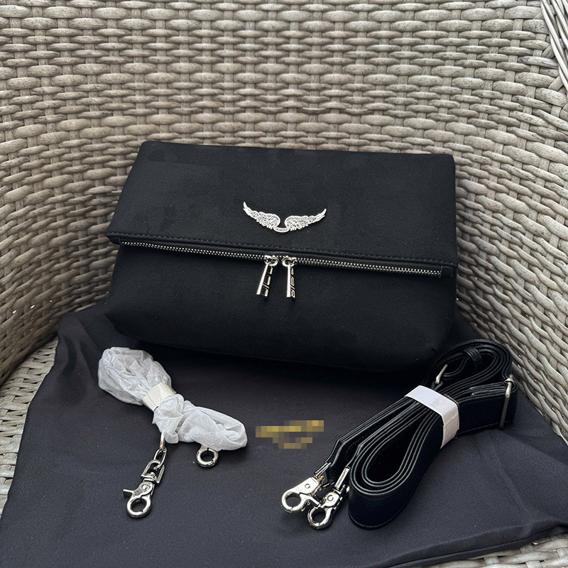 Black matte leather double layer