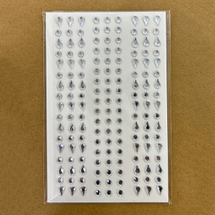 2023 Festival Masquerade Children's Eye Tail Forehead Face Self-Adhesive Tape Five-Pointed Star Diamond Sticker Gift