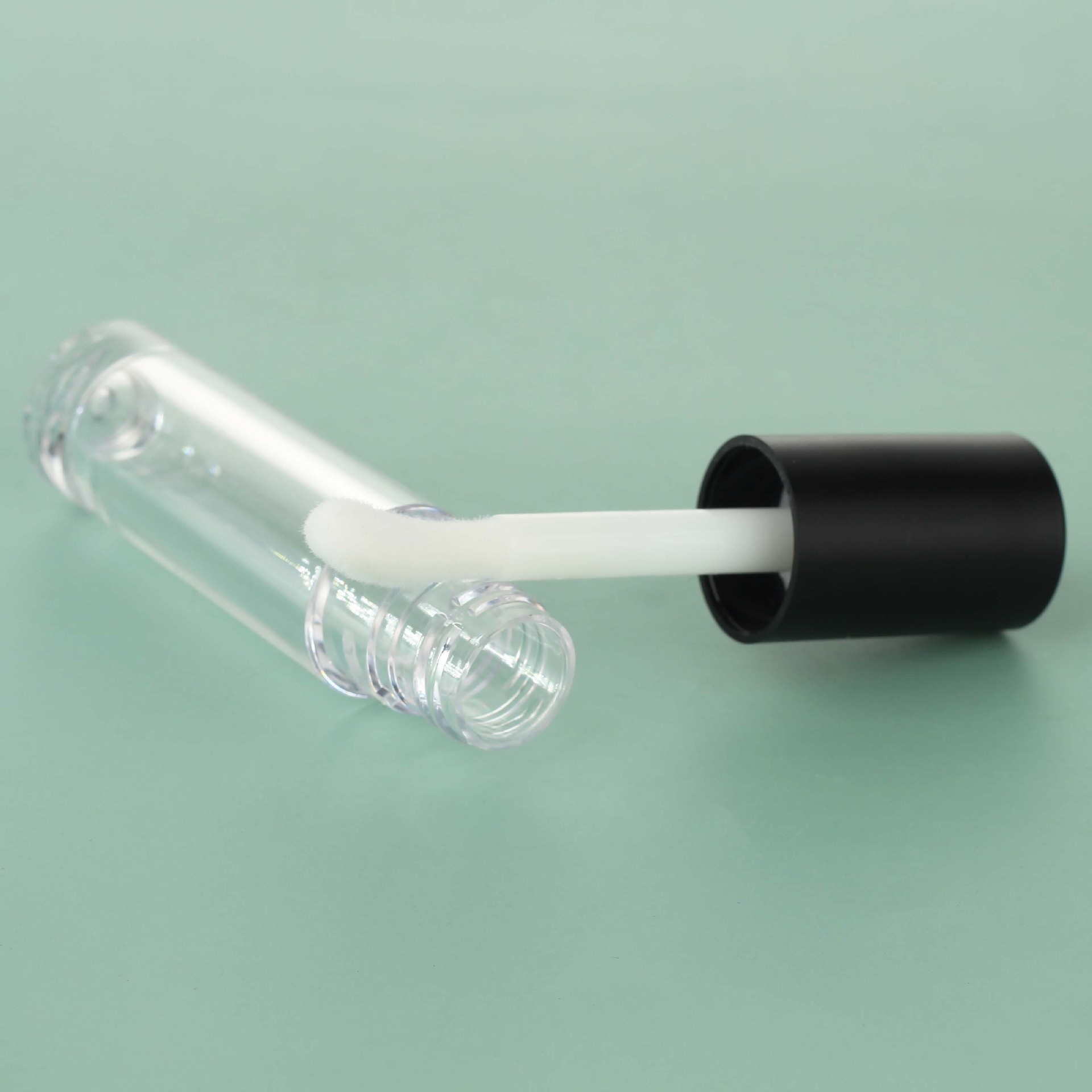 Spot 5ml polvo transparente mate lipstick tubo de cepillo grueso esmalte labial botella vacía material de embalaje cosmético