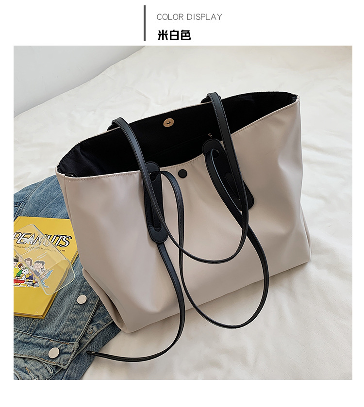 Women's Large Capacity Bag Women's New Fashion All-match Shoulder Tote Bag Casual Simple Oxford Cloth Handbag display picture 69