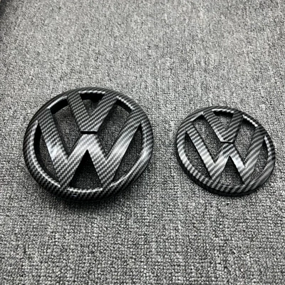 Car logo 6 Golf 6 Mk6 Modified - golf6-front-and-rear-markings-carbon-fiber-pattern