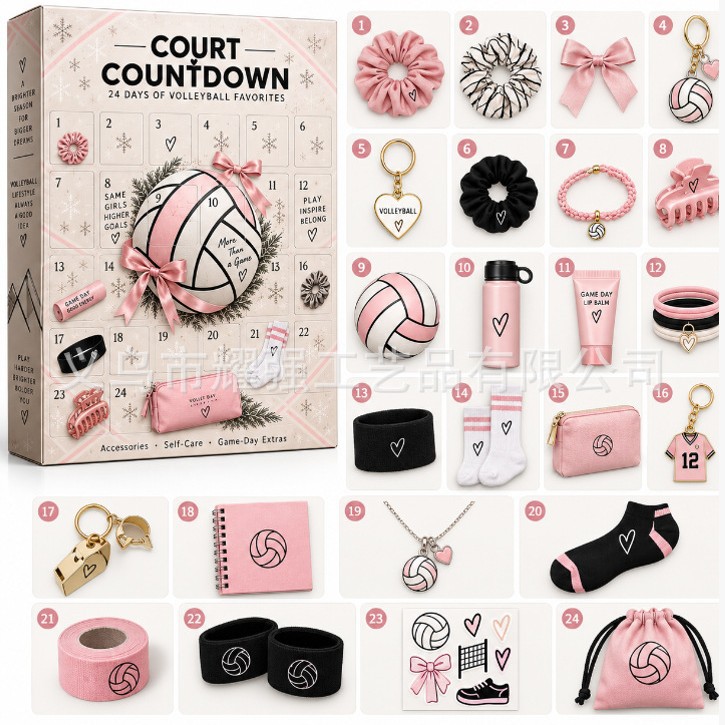 2026 Cross-Border Hot-Selling New Products, Various Styles of Countdown Calendar Blind Box Decorative Flat Acrylic Hanging Ornaments Gifts