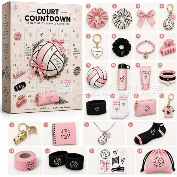 2026 Cross-Border Hot-Selling New Products, Various Styles of Countdown Calendar Blind Box Decorative Flat Acrylic Hanging Ornaments Gifts
