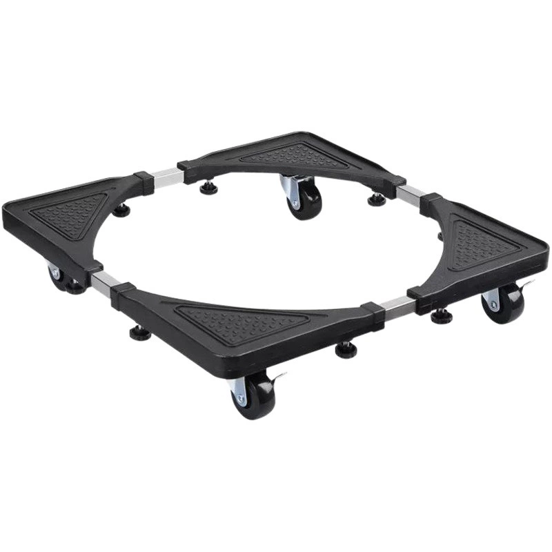 Выдвижная регулируемая стойка для хранения из нержавеющей стали Универсальное основание холодильника с колесами Мобильная стойка для стиральной машины