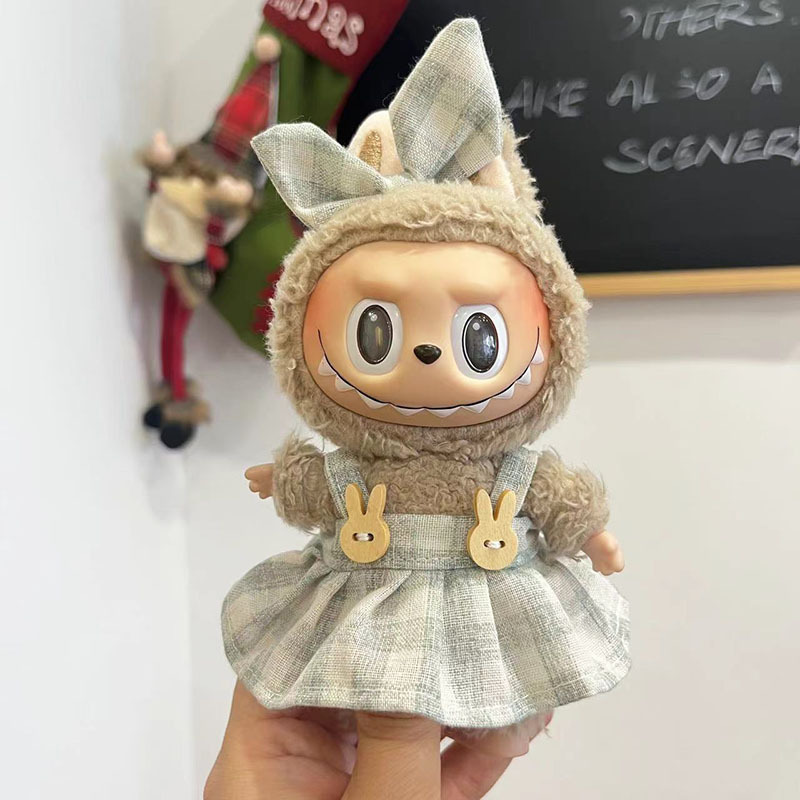 ソースメーカーのみの服】17cmペンダント ラブブ服 ブラインドボックス ラブブ人形 人形服 クールブラック カラフル|undefined