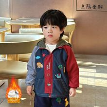 加工定制儿童外套2025秋冬新款加绒儿童外套中小童保暖男童外套