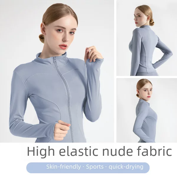 Juyitang Cross-Border Yoga Jacket Summer Running Slimming High-Elastic Fitness Yoga Top for Women