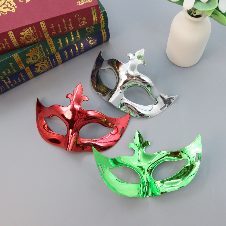 Máscaras de flecha galvanizadas transfronterizas de mitad de cara Halloween para adultos máscaras de fiesta de carnaval props al por mayor TK