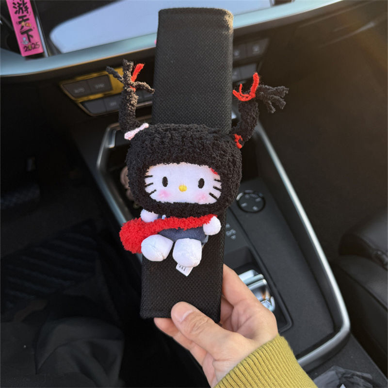 Funda Protectora de Hombro para Cinturón de Seguridad de Peluche para Auto image 3