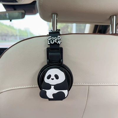 Car cup holder/beverage holder – Holder, Car Storage Hook - water-cup-holderhook-two-in-one-black-panda