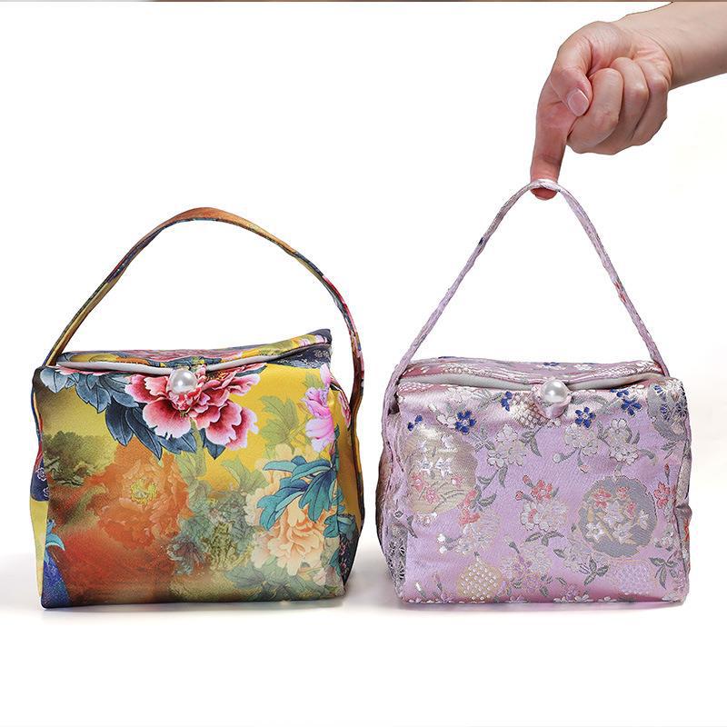 Ceremonia del té accesorios bolsa de tela Taza Express portátil de viaje juego de té bolsa de almacenamiento taza de té tetera bolsa de embalaje una olla dos tazas bolsa