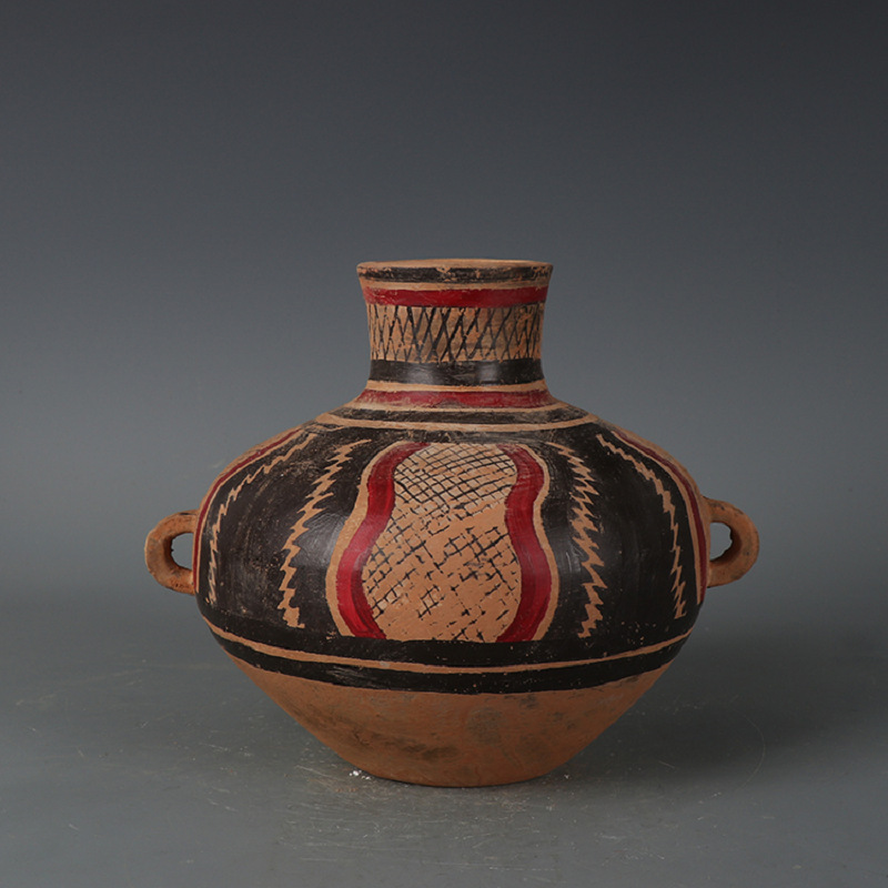 Majia Yao Colored Pottery Jars, Antique Old Goods, Folk Hotel Decorations, Primitive Coarse Pottery, Antique Old Ceramic Ornaments