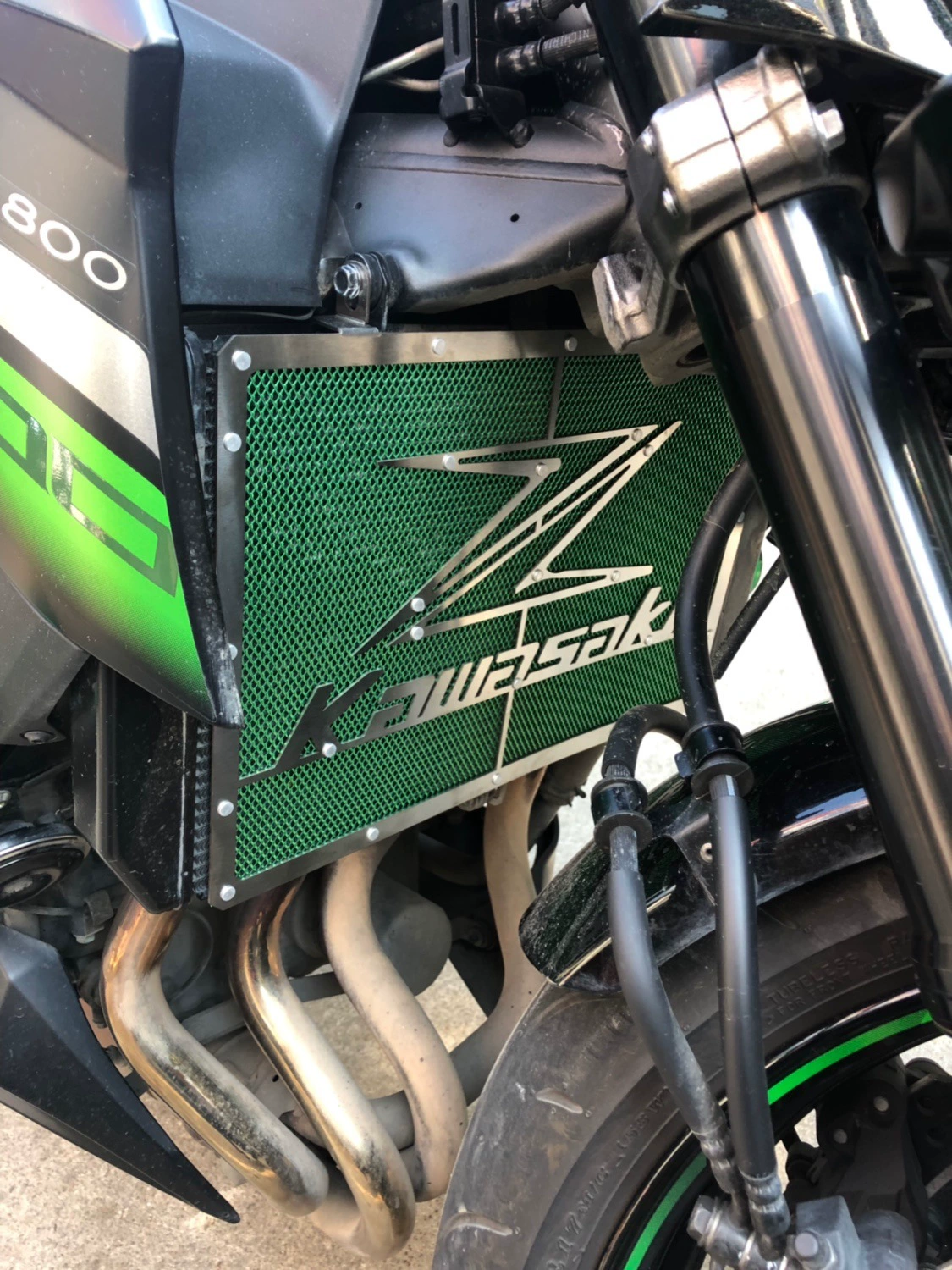 Подходит для Kawasaki Z1000 Z1000SX Z750 Z800 нержавеющая сталь водяной бак сетка водяной бак защита корпуса водяной бак