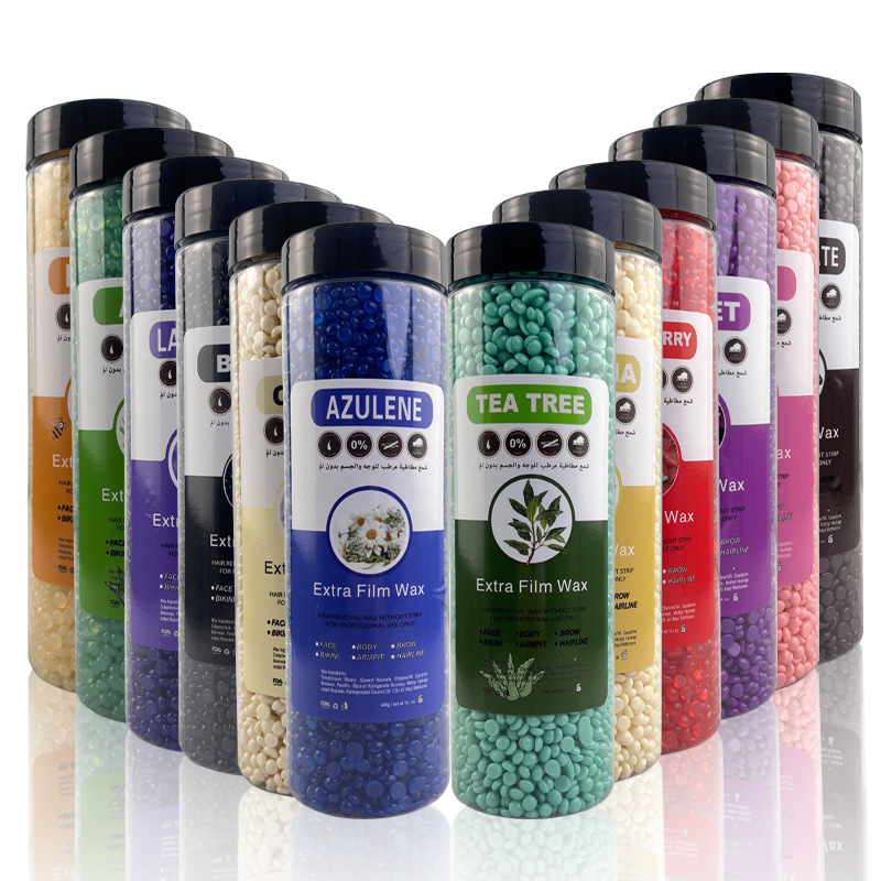 400g de BEANS de CERA embotellada 12 colores depilación BEANS de CERA FRIJOLES de CERA DURA FRIJOLES de CERA de Brasil