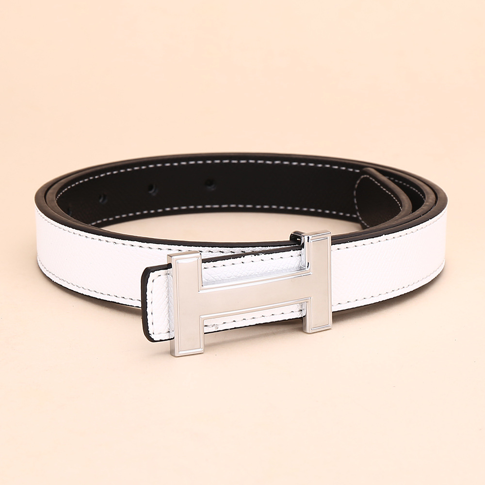 White silver buckle