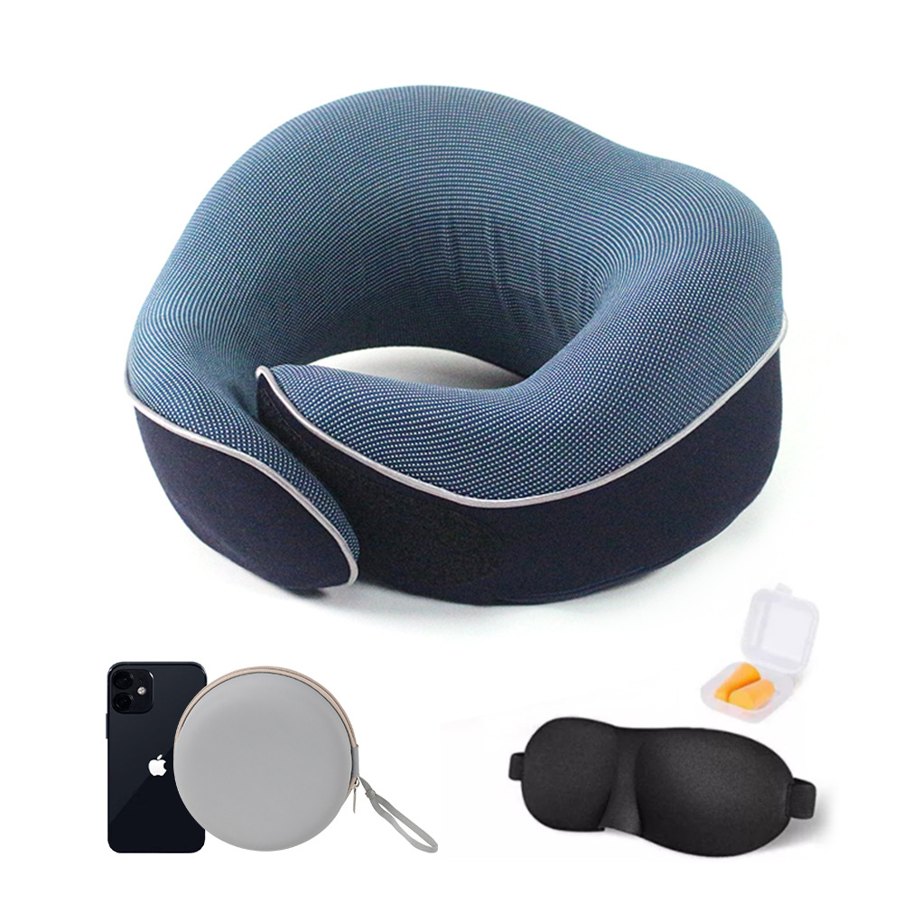 Ventas transfronterizas calientes almohada de memoria espacial almohada de cuello almohada caja de almacenamiento almohada de memoria almohada de algodón de rebote lento almohada de tipo u