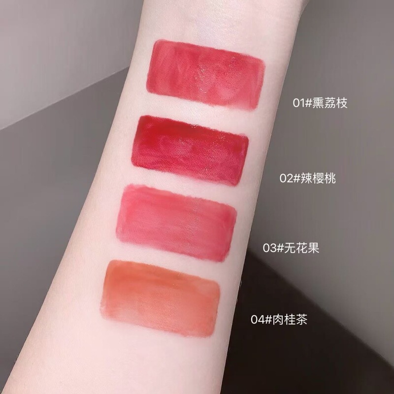 LEAVE GIRL桃光透镜唇釉水润遮盖唇纹不易沾杯素颜显白口红化妆品|undefined