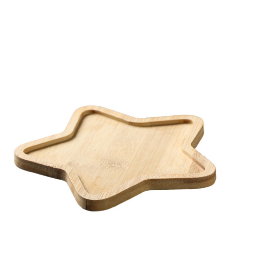 Kungfu tea ceremony bamboo coaster insulation pad bamboo Liujunzi round wooden coaster mosaic coaster can be used as LOGO
