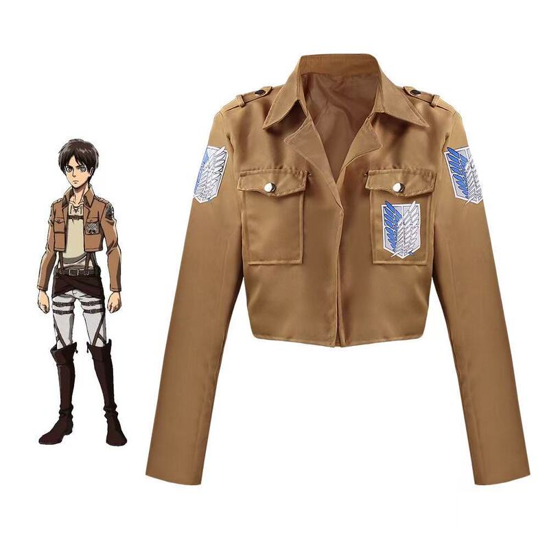 進撃の巨人 COS 衣装 調査兵団 自由の翼 男女兼用 スモールコート ジャケット ハロウィン キャラクター衣装|undefined