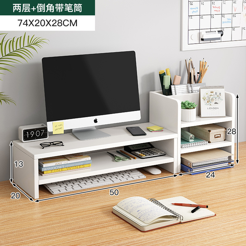 escritorio portátil elevación estante dormitorio buena oficina monitor de escritorio estante de almacenamiento de escritorio