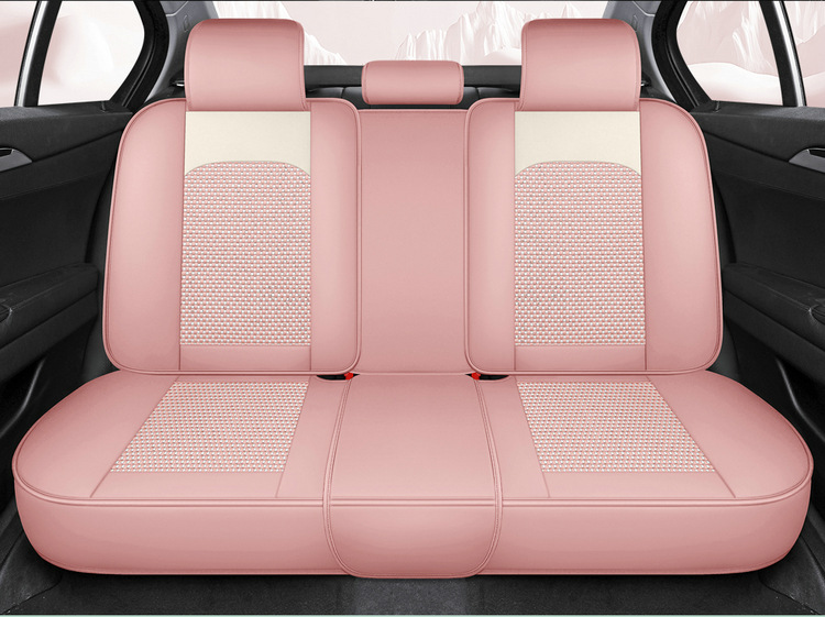 25 Years New All-Inclusive Cute Bear Skin Ice Silk Car Seat Cushion Four-Season Universal Seat Cover Cushion Original Factory Dropshipping