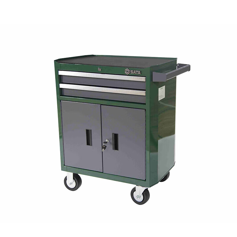 SATA 95123 vehículo de herramientas de cajón de reparación de automóviles vehículo de herramientas de dos cajones
