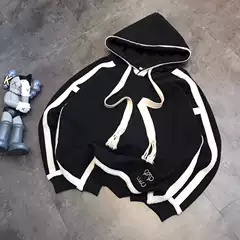 Luo Jia Ribbon Drawstring Hoodie - High-End Couple's Style Top in the Latest Trend Inspired by Yang Mi (Jiming Fleece Sweatshirt)