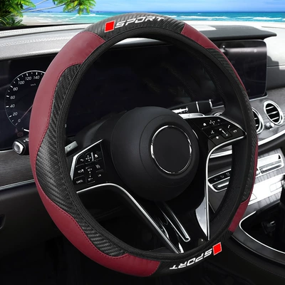 for All Seasons, Steering wheel cover - wine-red-38cm