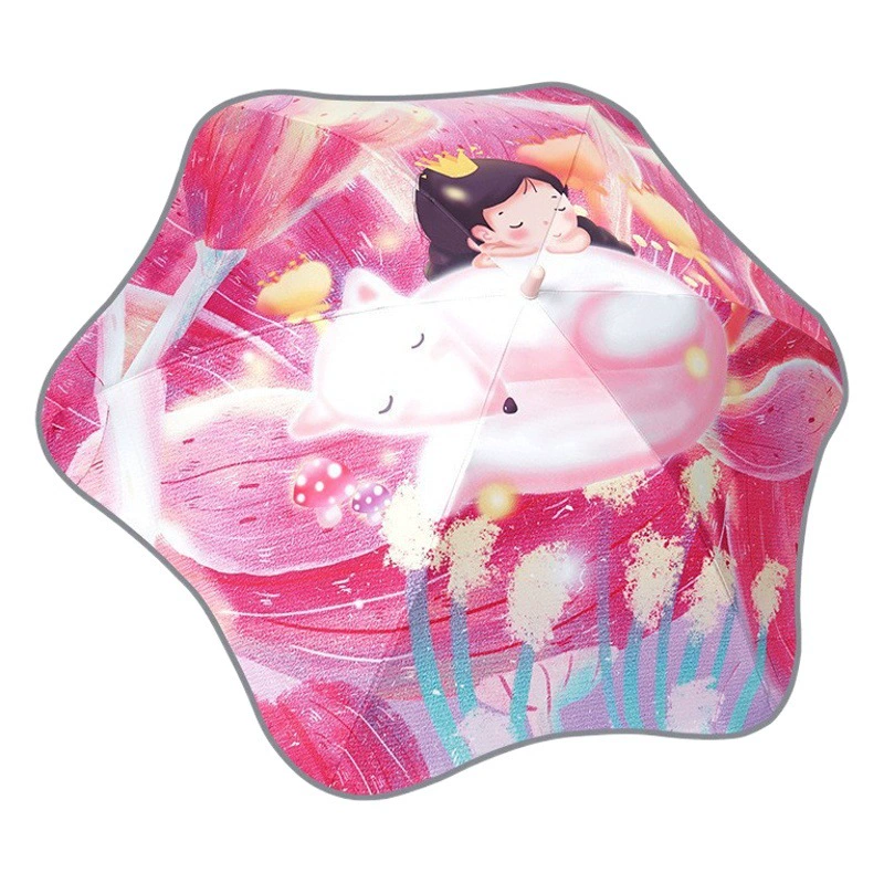 Детский мультфильм милый зонтик Детский сад детский зонтик округлый Анти-удар зонтик для печати логотип рекламные зонтик