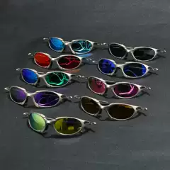 Romeo Polarized Metal Silver Frame Cycling Sunglasses for Outdoor Hiking and Mountaineering