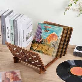 黑胶唱片摆钟高档摆件复古桌面钟表DIY个性抖音新款生日时尚收纳