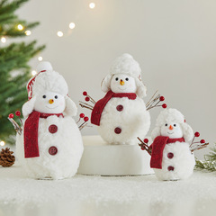 圣诞节雪人公仔摆件商场店铺活动装饰品道具泡沫娃娃橱窗氛围布置