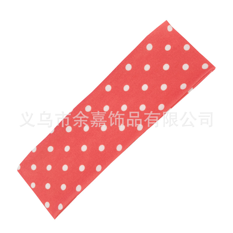 欧美瑜伽弹力头带运动健身跑步吸汗束发带韩版素色头饰头巾发箍|undefined
