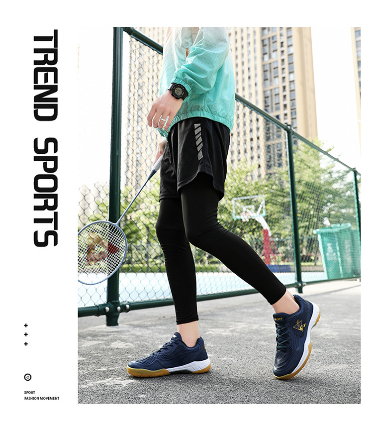 Zapatos de bádminton estilo pareja, competiciones deportivas de estudiantes jóvenes de entrenamiento profesional, zapatos de voleibol para mujeres, anti_voghion.com