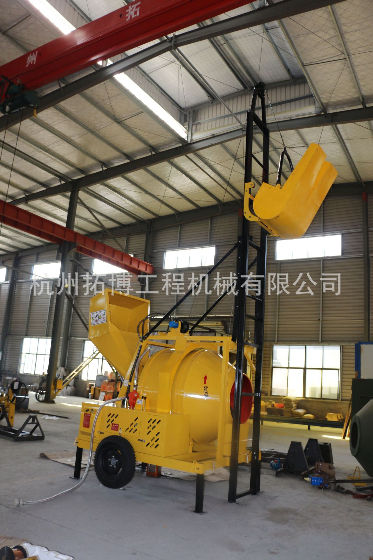 【 Factory Direct Sale 】JZC350 Hydraulic Electric Lifting Concrete Mixer, Inverted Drum Diesel Mixer detail image 7