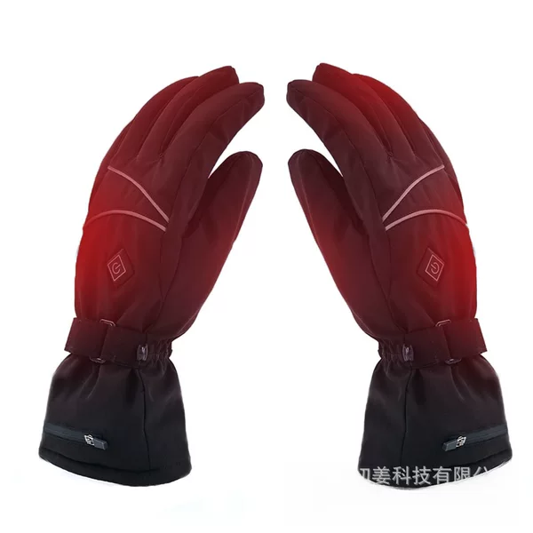 Ski Gloves Cold-proof Electric Heating Gloves Lithium Battery Heating Outdoor Gloves Touch Screen Warm Heating Gloves