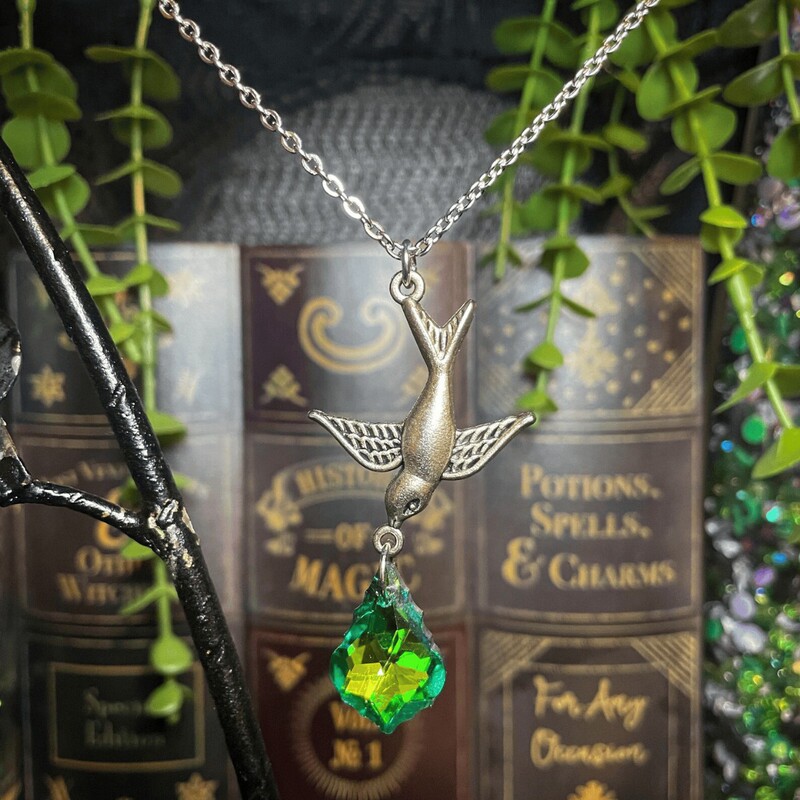 Cross-Border New Product Tattoo Sparrow Necklace Old-School Flash Bird Pendant Jewelry Punk Goth Rock Country Pendant Necklace