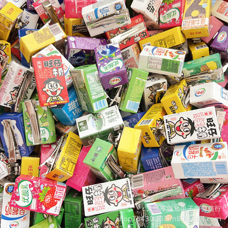 음료 상자 머리핀