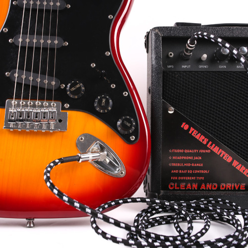 Wholesale folk 3m electric guitar cable 3m5m6m bass performance noise reduction elbow audio electric guitar cable