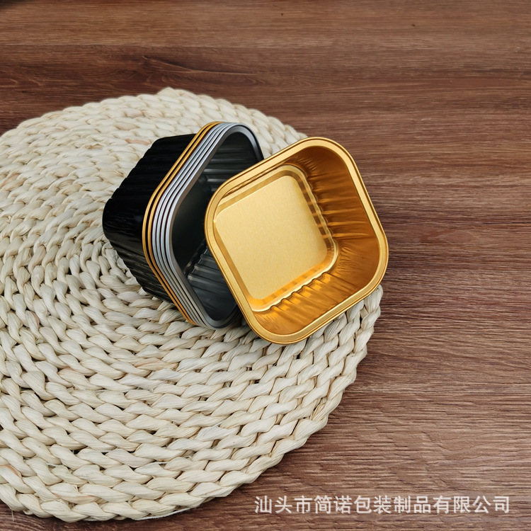 Fabricante iceberg lava caja de embalaje caja de pastel de chocolate molde pegatina mousse tiramisú contenedor de papel de aluminio