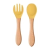 Y28 wooden spoon+wooden fork