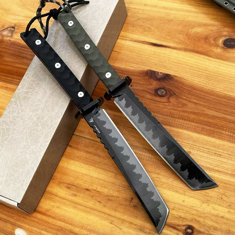 现货一体龙骨战术刀户外排障刀钓鱼登山野营装备高硬度直刀砍柴