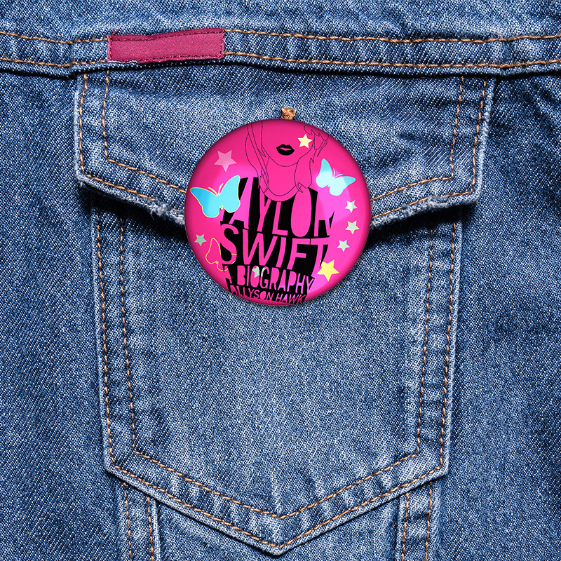 Cross-border New Taylor Swift Brooch—Elegant European & American-Style Music-Themed Accessory Inspired by the Popular Female Singer