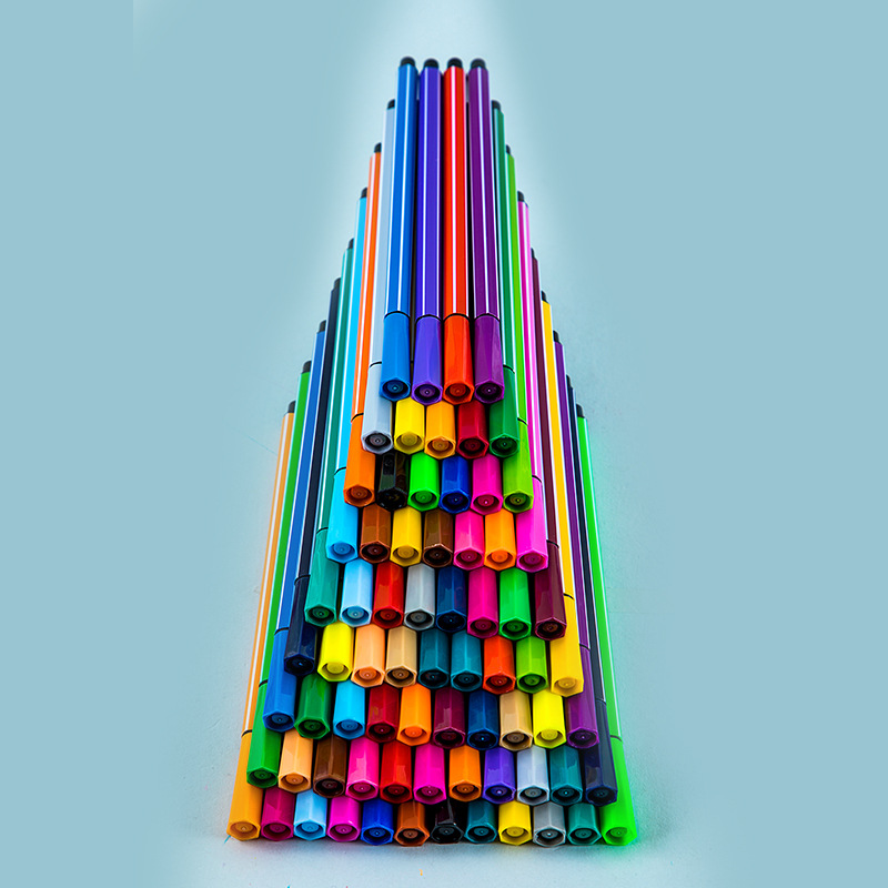 980 pluma de color lavable cabeza suave cepillo de color pintura de los niños pluma de color pintura traje suministros de arte al por mayor