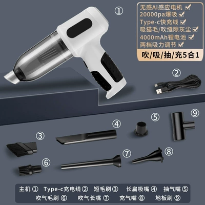 Cleaner Blowing and Suction Integrated – Tozsoranlar - flagship-white-brushless-2nd-gear-5-in-1-suction-blowing-and-pumping-type-c-fast-charging-port